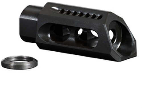 Yankee Hill Machine Co Slant Brake/Compensator Muzzle 30 Caliber Black 5/8X24 AR YHM-3085-MB-A